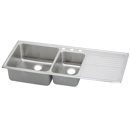 Elkay Lustertone Stainless Steel Double Bowl Top Mount Sink ILFGR5422L1